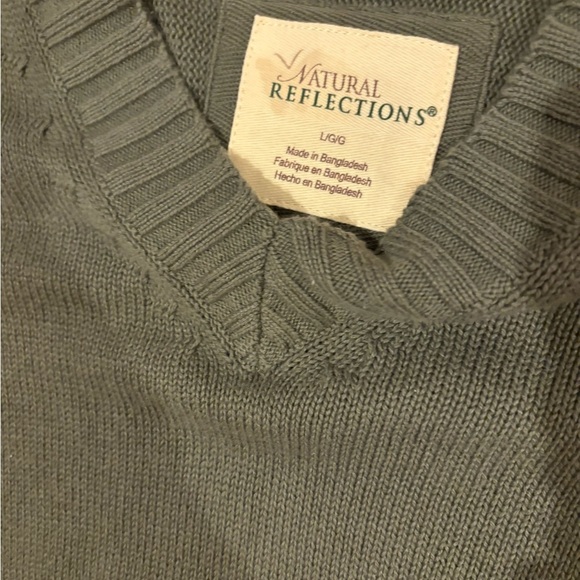 - Natural reflection polo cottagecore ribbed waist sweater Large - Picture 3 of 9